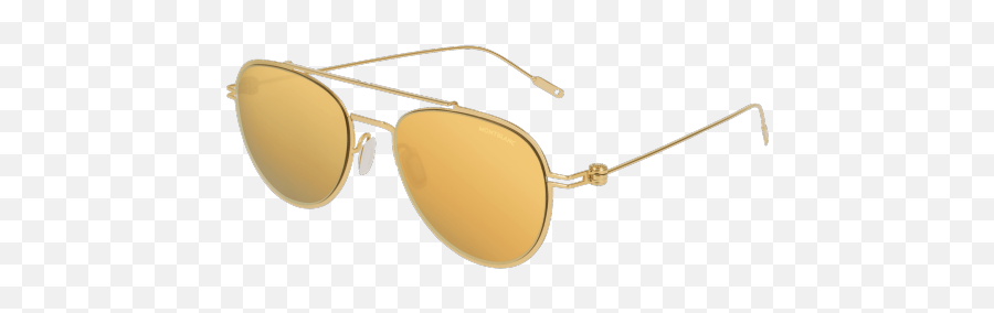 Aviator Frame Metal Sunglasses - 123988 Montblanc Png,Aviator Png