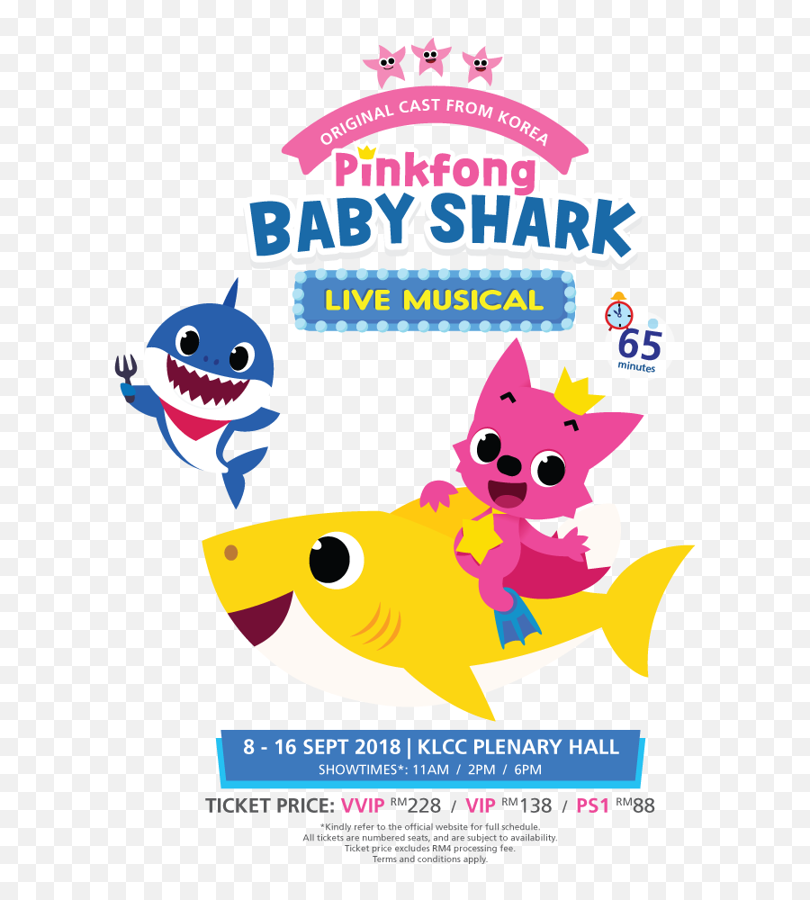 Pinkfong Baby Shark Live Musical 2018 - Baby Shark Png Transparent,Baby Shark Png