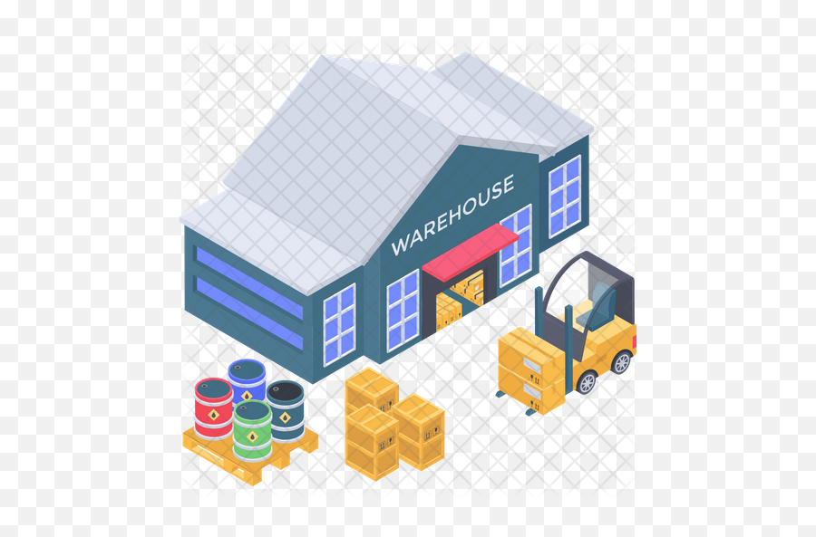 Warehouse Icon Of Isometric Style - Warehouse Icon Png,Warehouse Png