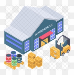 Warehouse Icon Of Isometric Style - png