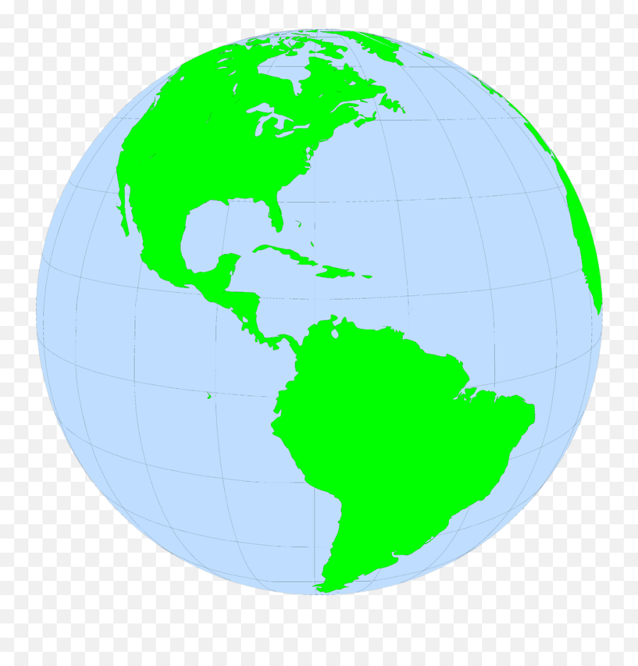 Download Globed Clipart Globe North - North America And South America Globe Png,North America Transparent