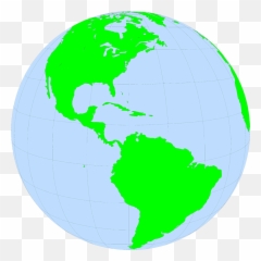 Download Globed Clipart North - America And South png