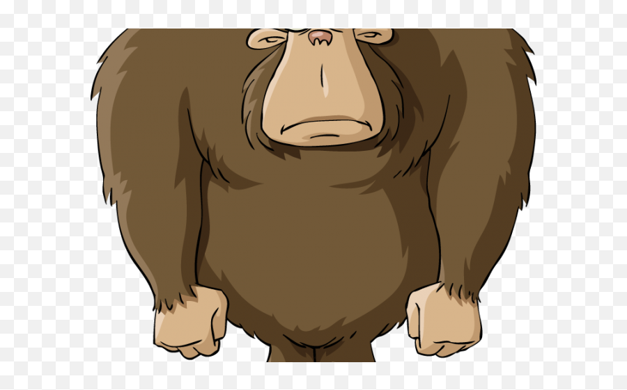 Gorilla Clipart Footprint - Bigfoot Png,Bigfoot Png
