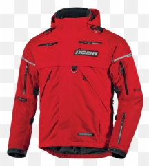 Patrol Waterproof Jacket - Red Products Ride Icon Long Sleeve png