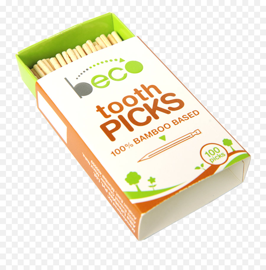 Beco Sustainable Bamboo Toothpick - 100 Picks Beco Eco Snack Png,Toothpick Png