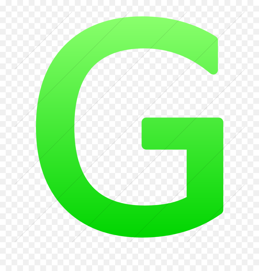 Icon Letter G Symbol Png Transparent - Green Letter G Png,G+ Icon Png