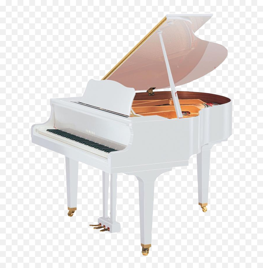 White Music Instrument Grandpiano Fre - White Yamaha Baby Grand Piano Png,Grand Piano Png