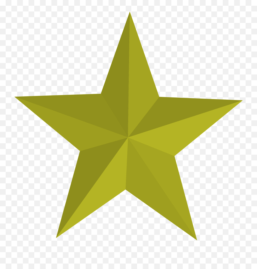 My Star Rating System Clipart Gold Stars - 3d Five Pointed Star Png,Three Stars Png
