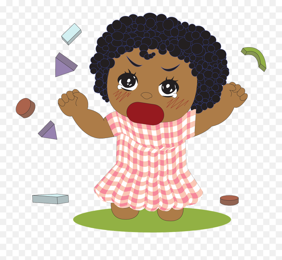 Download Hd Chick Vector Egg Hatch - Girl Throwing A Fit Black Girl Toddler Cartoon Png,Girl Clipart Transparent Background