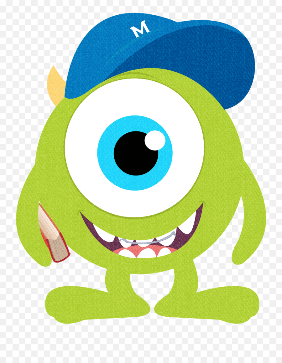 Monsters Clipart Numbers Mike Inc - Dibujo Mike Wazowski Bebe Png,Monster Inc Png