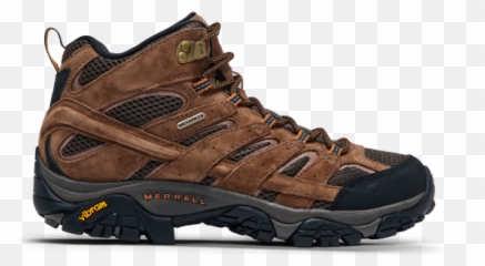 Menu0027s Moab Mid Waterproof Hiking Boots Merrell - Vibram png
