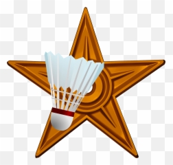 Filebadminton Barnstar Hirespng - Wikimedia Commons Video Game,Badminton Png