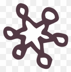 Snowflake Hand Drawn Icon 40 Transparent Png U0026 Svg Vector - Dot