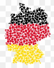 This Free Icons Png Design Of Germany Map Flag Circles - Dots