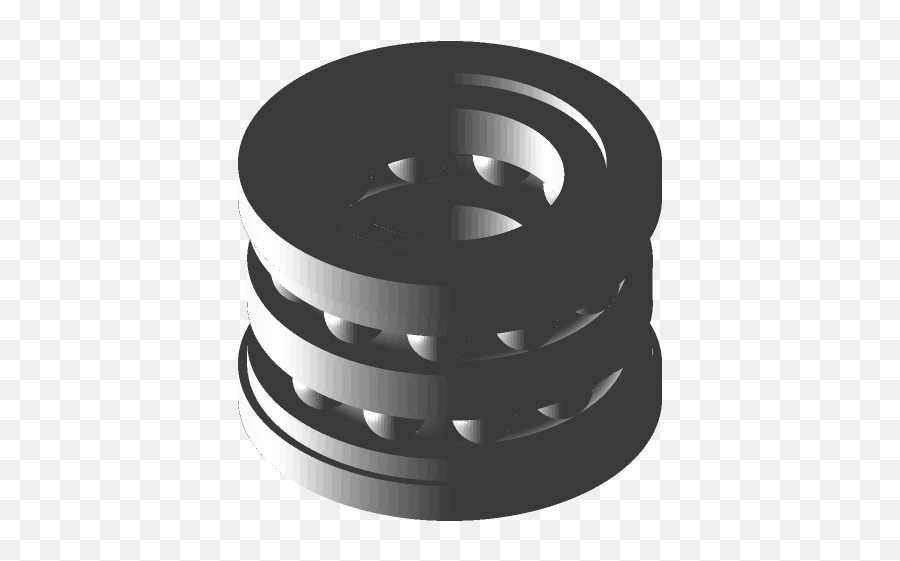 Thrust Ball Bearing Double Direction 3d Cad Model Library - Solid Png,Thrust Icon