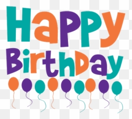 Happy Birthday Png - Transparent Back