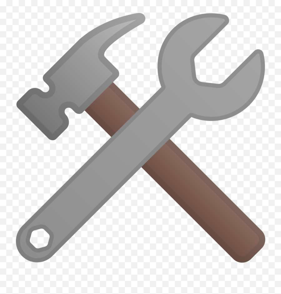 Hammer And Wrench Icon Noto Emoji Objects Iconset Google - Hammer And Wrench Emoji Png,Wrench Png