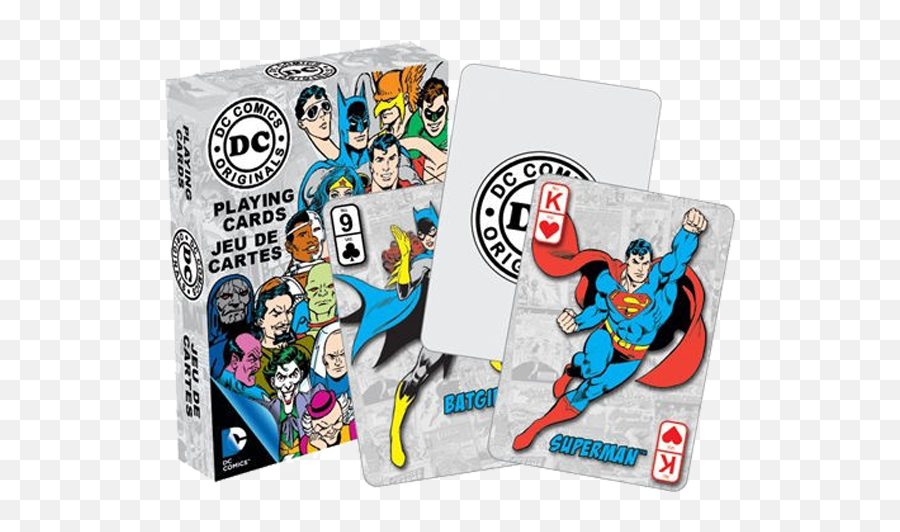 Dc Comics - Retro Playing Cards Playing Card Png,Deck Of Cards Png