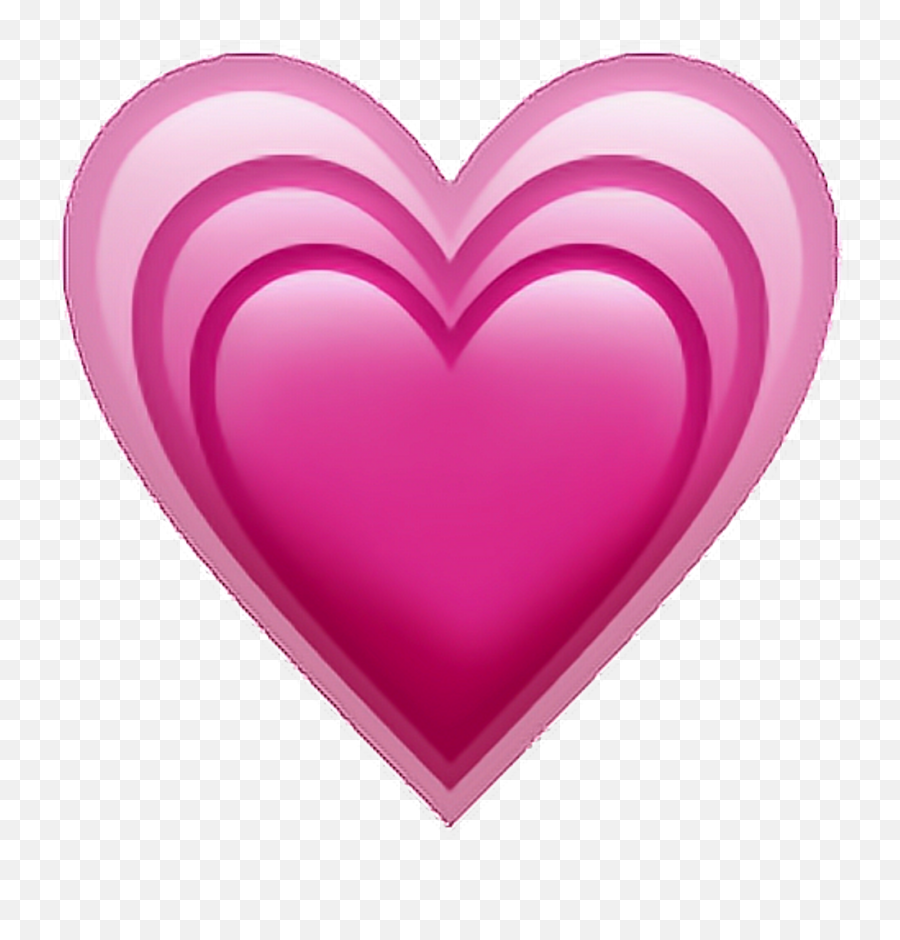 Heart Emoji Iphone Emojiip Pink Sticker - Growing Pink Heart Emoji Png,Heart Sticker Png