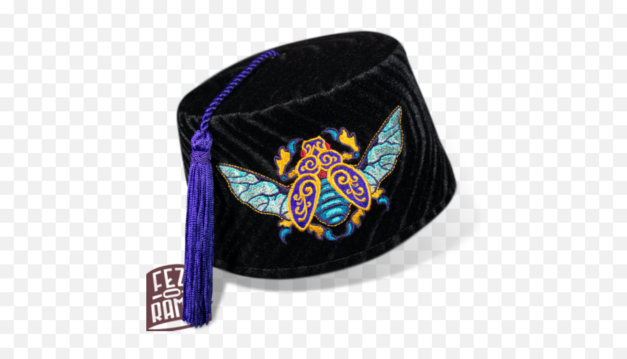 Download Flying Scarab Fez - Embroidery Png,Fez Png