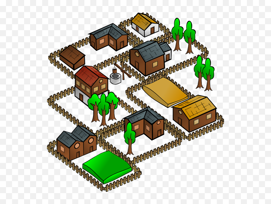 Clipart Map Town Transparent Free For - Village Png Clipart,Town Png