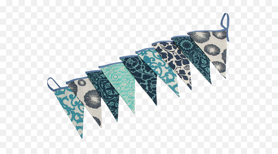 Triangle Flag Banner Png - Blue Bunting Flag Banner Art Motif,Triangle Banner Png