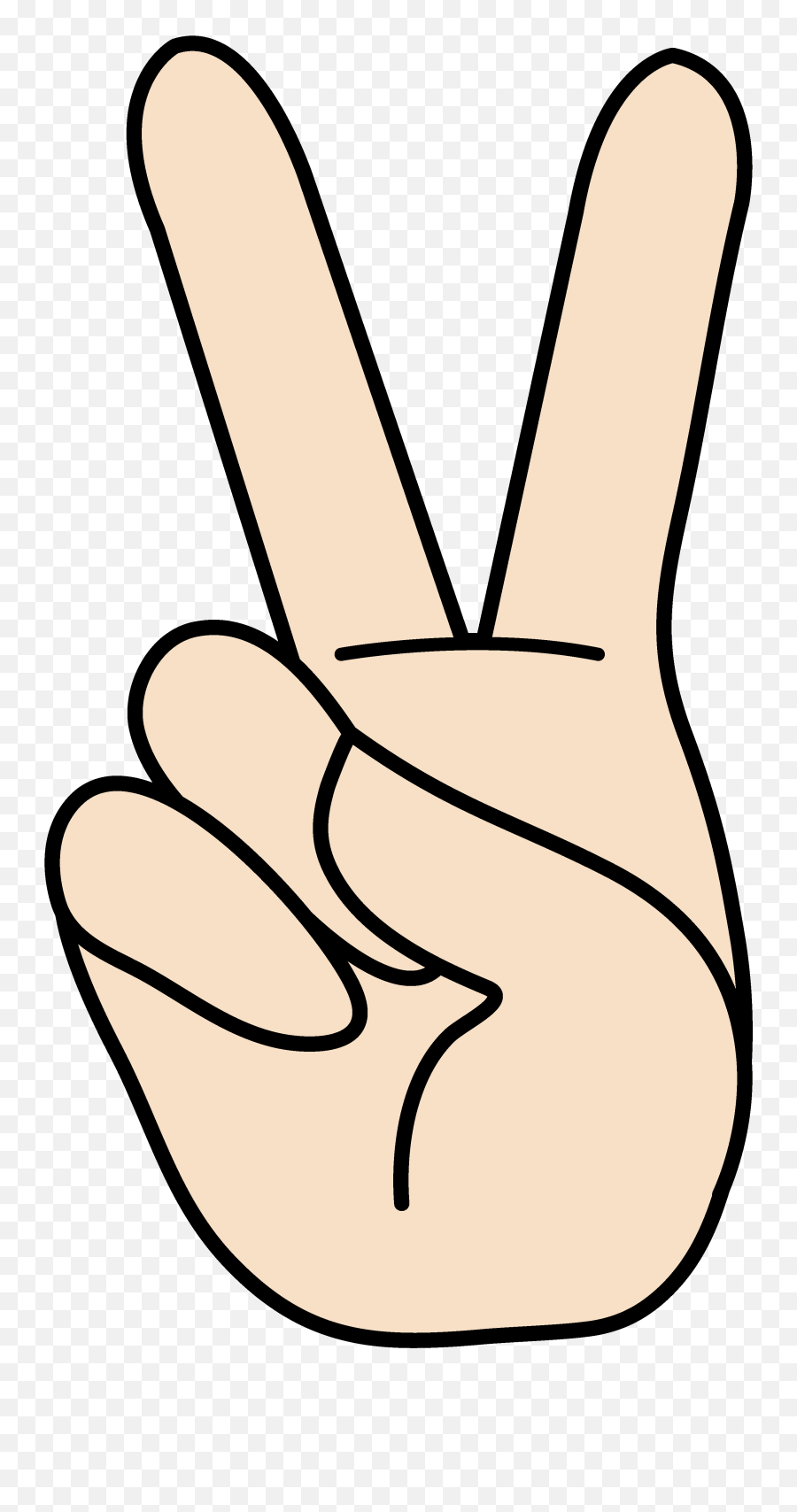 Library Of Hand Signal Royalty Free Download Png Files - Peace Hand Sign Clipart,Peace Sign Transparent Background