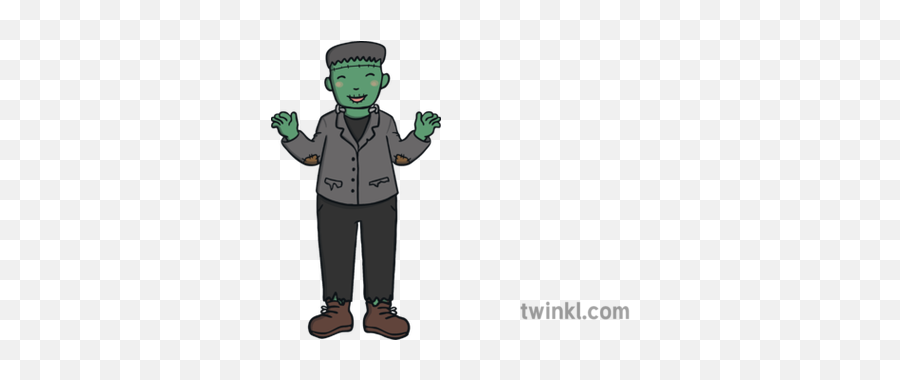 Frankenstein Finger Puppet With Legs Illustration - Twinkl Cartoon Png,Frankenstein Png