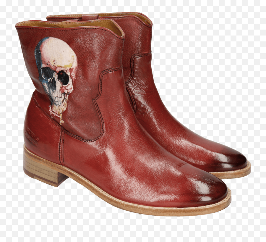 Jodie 8 Milano Red Screen Shot Skull Melvin U0026 Hamilton - Ankle Boot Png,Red Skull Png