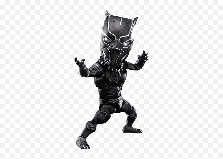 Marvel - Captain America Civil War Black Panther Egg Attack Figure Big Headed Black Panther Action Figure Png,Black Panther Png