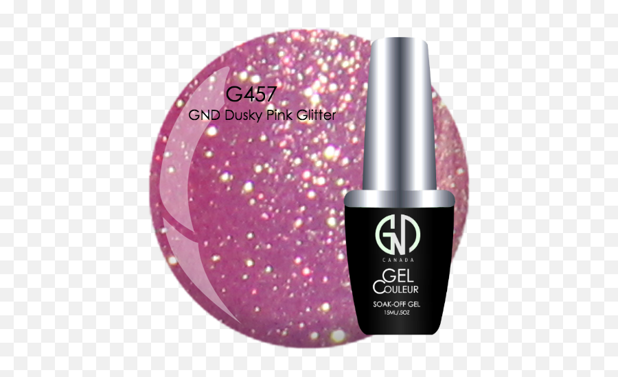 Gnd Dusky Pink Glitter G457 One Step Gel - Gel Png,Pink Glitter Png