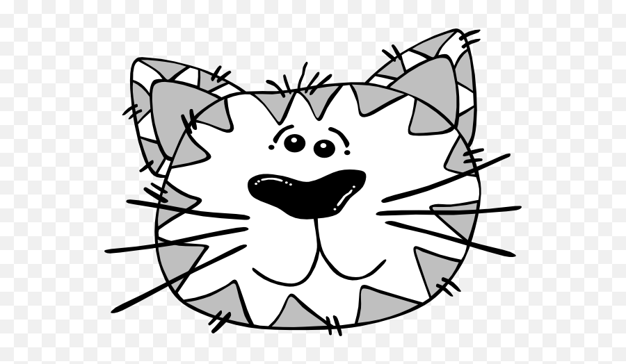 Grey And White Cat Face Png Clip Arts For Web - Clip Arts Clipart Cartoon  Cat Transparent Background,Cat Face Png - free transparent png images -  