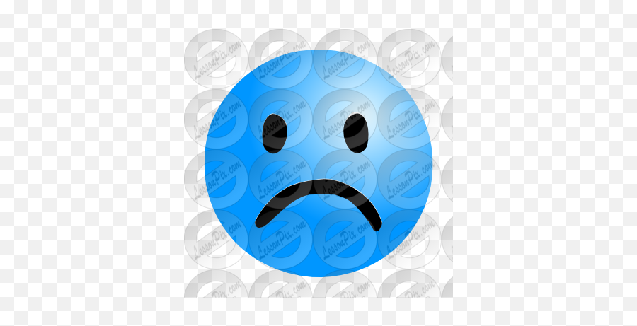 Sad Face Stencil For Classroom Therapy Use - Great Sad Circle Png,Sad Face Png