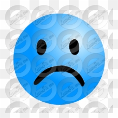 Sad Face Stencil For Classroom Therapy Use - Great Circle png