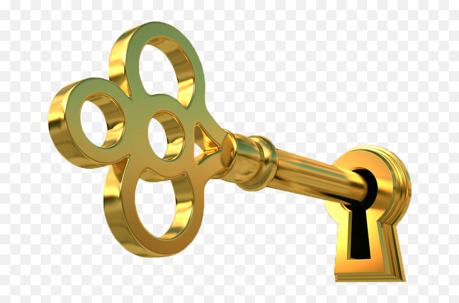 Golden Key Png Image Transparent - Transparent Golden Key Png,Key Png