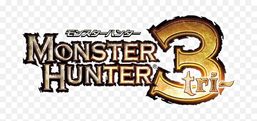 Monster Hunter Tri Png Free - Monster Hunter 3 Logo,Monster Hunter World Logo Png