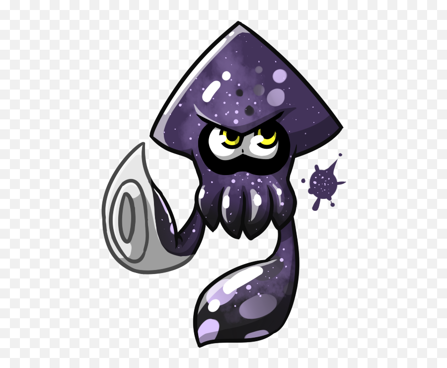 Purple Galaxy Png - Light Blue Splatoon 2 Squid,Splatoon Png