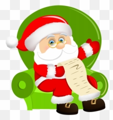 Download Clipart Beach Santa Claus - Png On Chair