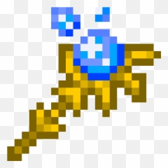 Download Terraria Stardust Dragon Staff - Pixel Art Weapons png