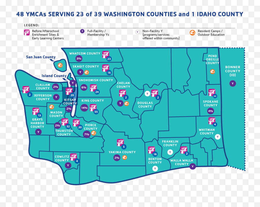 Washington State Alliance Of Ymcas - Washington State Png,Washington State Png