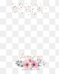 Snapchat Filters Clipart Pink Flower - Bird Migration png