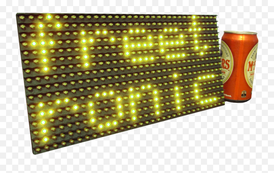 32x16 Yellow Dot Matrix Display - Led Display Png,Yellow Dot Png