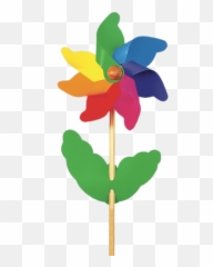 Flower Windmill Toy Transparent Png - Stickpng Windmill Toy Png,Windmill Png
