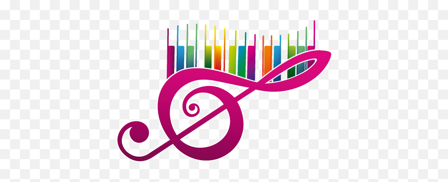 Musical Notes Colorful Design - Music Symbols Wall Art Png,Notas Musicales Png