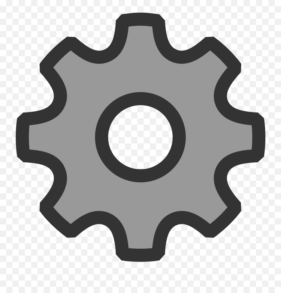 Gray Gear Icon Drawing - Settings Clipart Png,Gray Circle Png