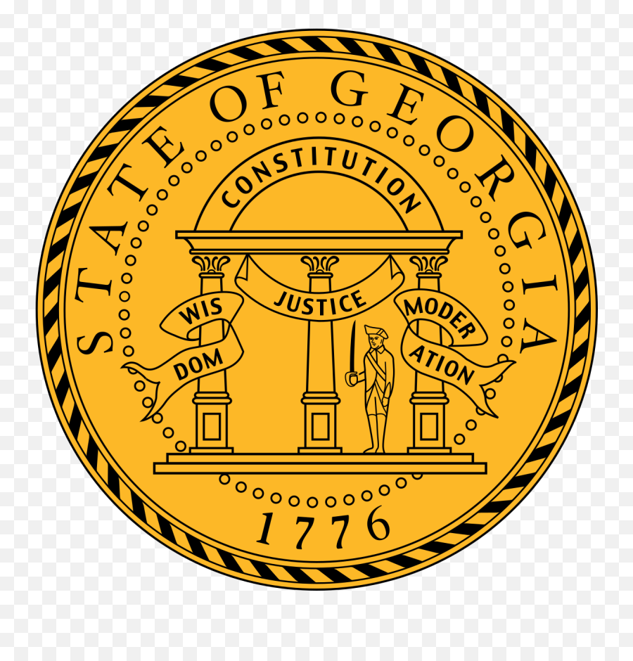 Seal Of Georgia Us State - Wikipedia State Of Georgia Logo Png,American Flag Circle Png