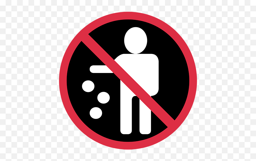 Do Not Litter Symbol - No Littering Emoji Png,Do Not Symbol Transparent