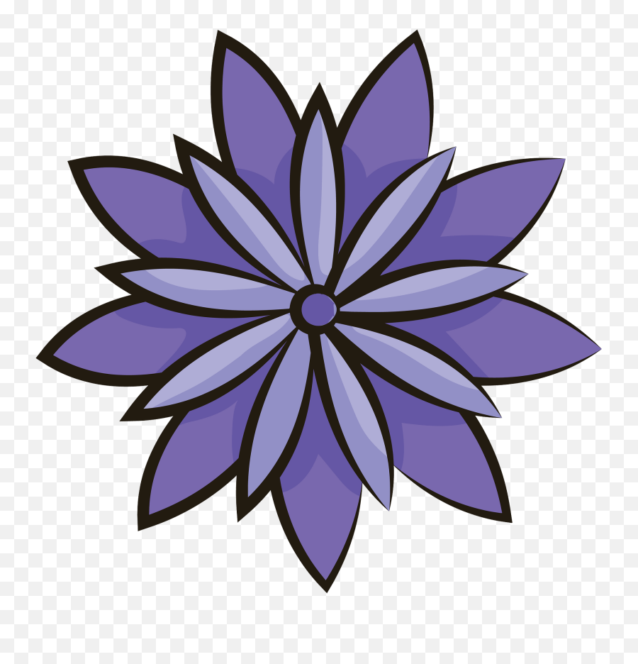 Purple Flower Clipart Free Download Transparent Png - Decorative,Purple Flower Transparent