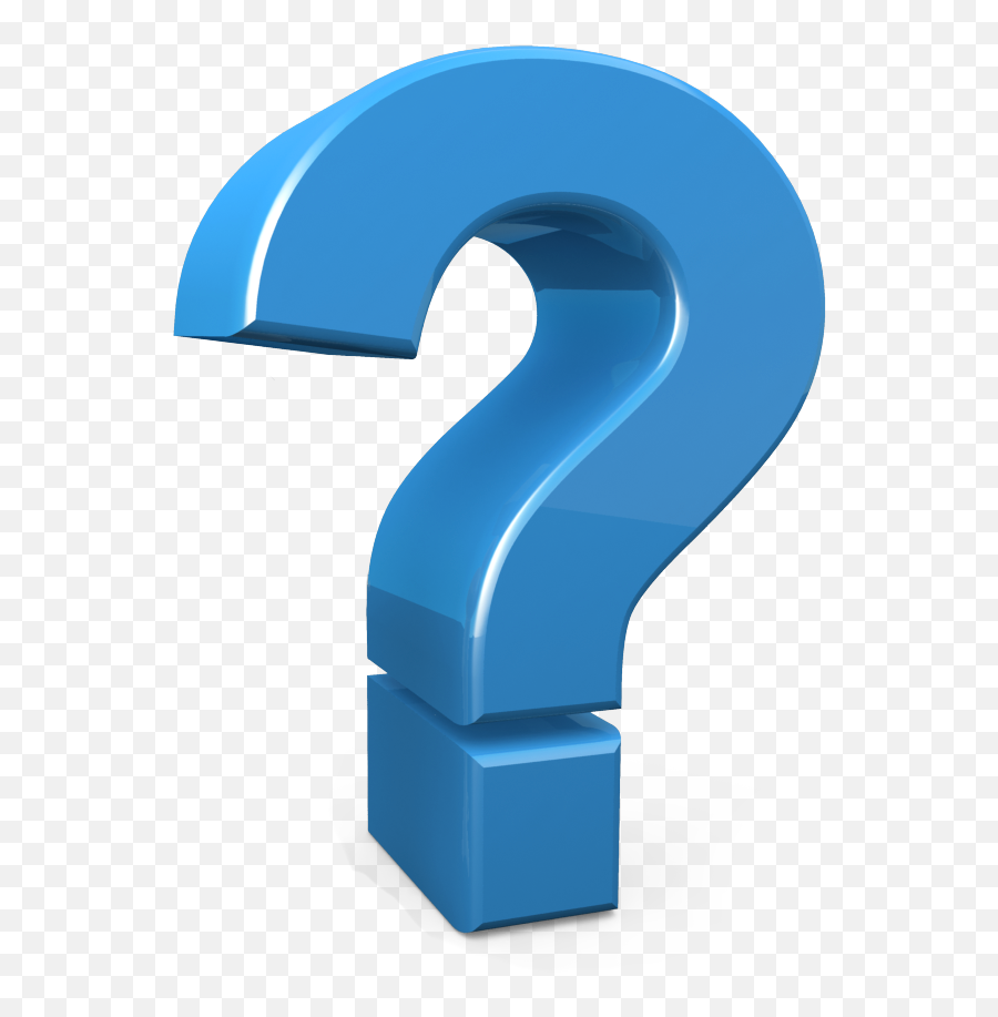 Blue Question Mark Clipart - Question Mark 3d Png,Question Mark With Transparent Background