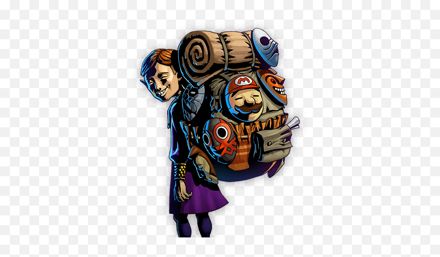 Mask 3d For Nintendo 3ds - Zelda Mask Art Png,Majora's Mask Transparent